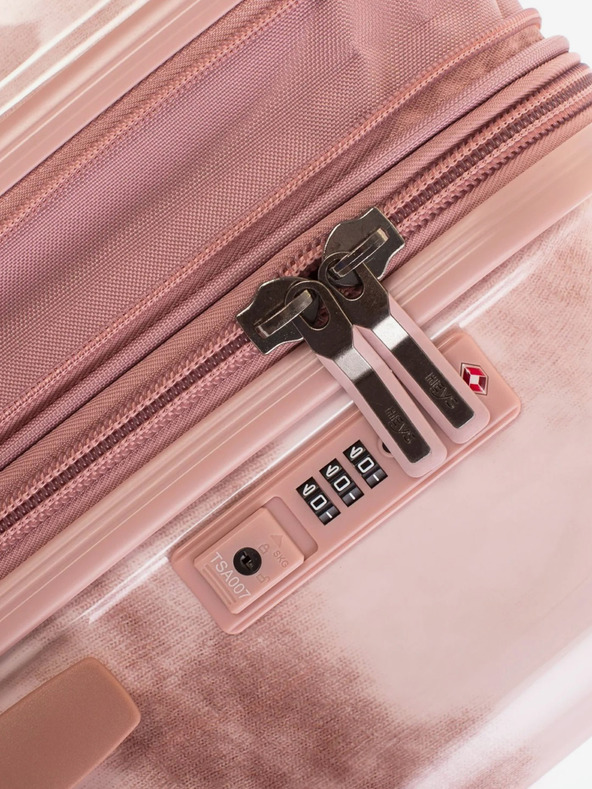 Heys Ružový vzorovaný cestovný kufor Heys Tie-Dye S