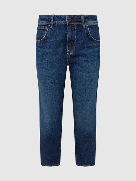 Pepe Jeans Tmavomodré dámske džínsy rovného strihu Pepe Jeans Violet