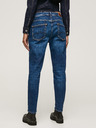 Pepe Jeans Tmavomodré dámske džínsy rovného strihu Pepe Jeans Violet