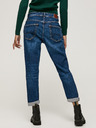 Pepe Jeans Tmavomodré dámske džínsy rovného strihu Pepe Jeans Violet