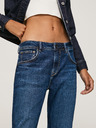 Pepe Jeans Tmavomodré dámske džínsy rovného strihu Pepe Jeans Violet