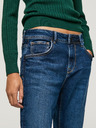 Pepe Jeans Tmavomodré dámske džínsy rovného strihu Pepe Jeans Violet