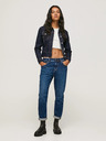 Pepe Jeans Tmavomodré dámske džínsy rovného strihu Pepe Jeans Violet