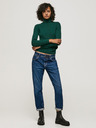 Pepe Jeans Tmavomodré dámske džínsy rovného strihu Pepe Jeans Violet