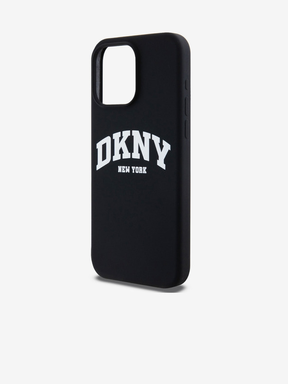 DKNY Liquid Silicone Arch Logo MagSafe zadný kryt pre iPhone 14 Pro Black DKNY