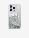 DKNY Liquid Glitter Arch Logo Zadný kryt pre iPhone 14 Pro Max Transparent DKNY
