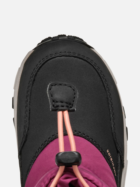 Geox Červené dievčenské zimné topánky Geox Himalaya B Ab