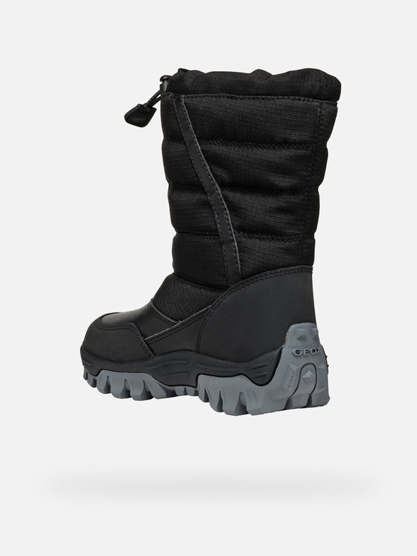 Geox Čierne chlapčenské zimné topánky Geox Himalaya ABX