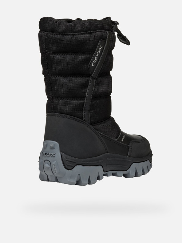 Geox Čierne chlapčenské zimné topánky Geox Himalaya ABX