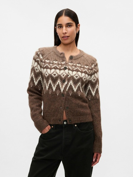 GAP Fair Isle crop kardigán GAP