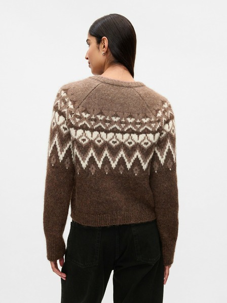 GAP Fair Isle crop kardigán GAP