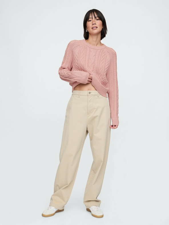 GAP Pletený sveter s výstrihom V GAP