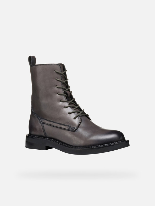 Geox Béžové dámske členkové topánky Geox Serilda