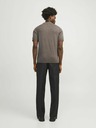 Jack & Jones Hnedá pánska polokošeľa Jack & Jones Cigor