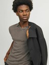 Jack & Jones Hnedá pánska polokošeľa Jack & Jones Cigor