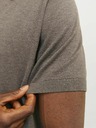 Jack & Jones Hnedá pánska polokošeľa Jack & Jones Cigor