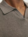 Jack & Jones Hnedá pánska polokošeľa Jack & Jones Cigor