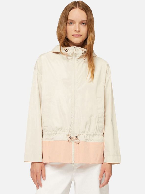 Geox Krémová dámska parka Geox Bulmya