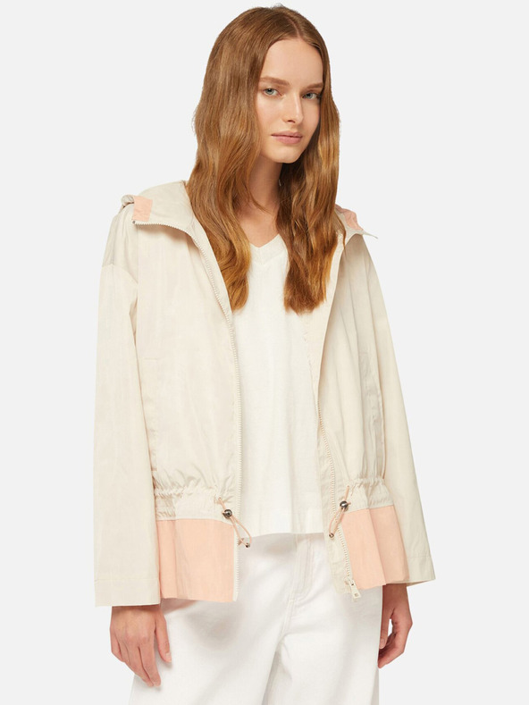 Geox Krémová dámska parka Geox Bulmya