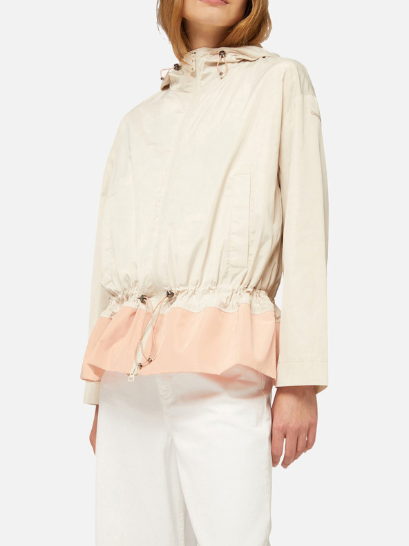 Geox Krémová dámska parka Geox Bulmya