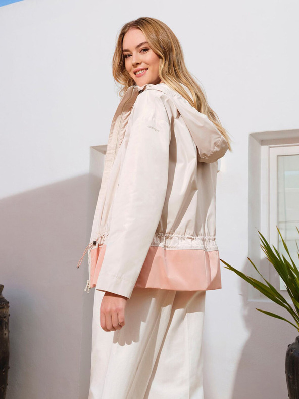 Geox Krémová dámska parka Geox Bulmya