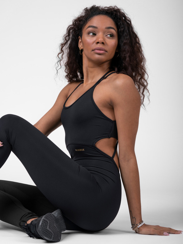 Nebbia Čierny dámsky overal NEBBIA INTENSE Zlatý overal 595