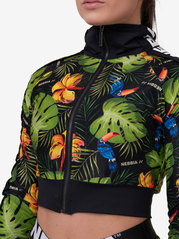 Nebbia Dámska vysokogramážna bunda 564 Nebbia Jungle green