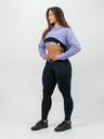 Nebbia GYM TIME Tričko s dlhým rukávom a kapucňou Crop 259