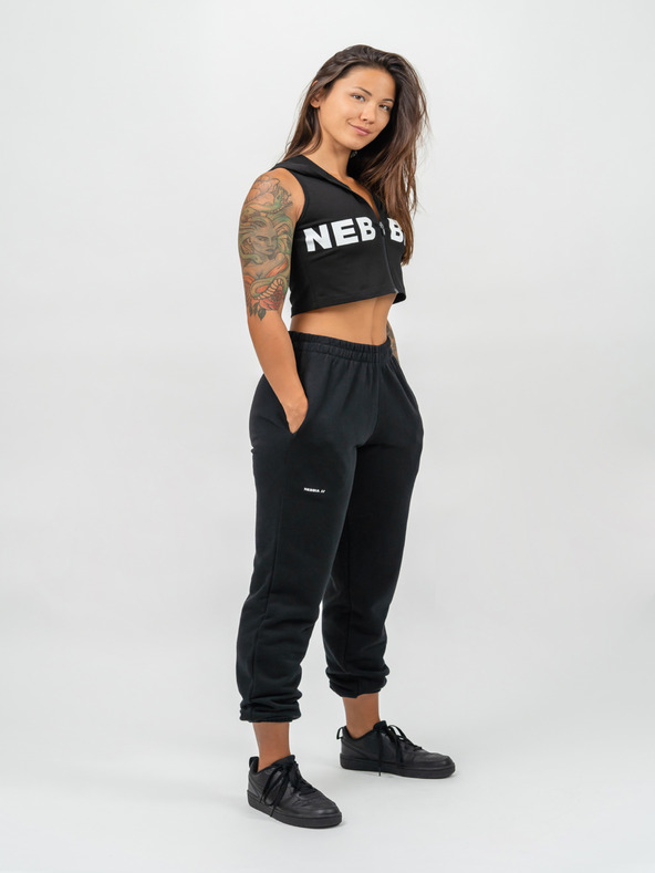 Nebbia Crop mikina bez rukávov MUSCLE MOMMY 258