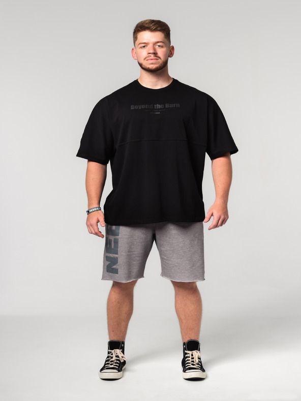 Nebbia Tričko nadrozmernej veľkosti NO SHORTCUTS 354