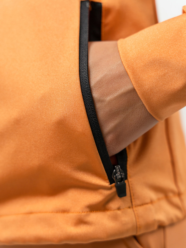Nebbia SLEEK 481 Oranžová mikina na zips
