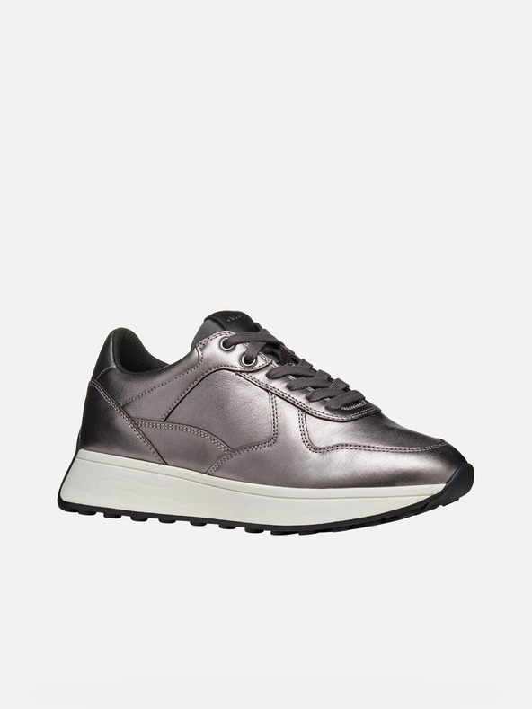 Geox Strieborné dámske tenisky Geox Amabel