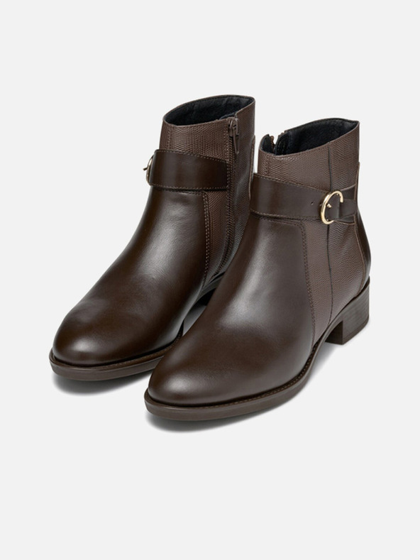 Geox Hnedé dámske členkové topánky Geox Felicity