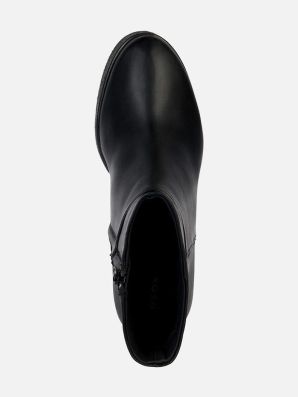 Geox Čierne dámske členkové topánky Geox Elidea na klin