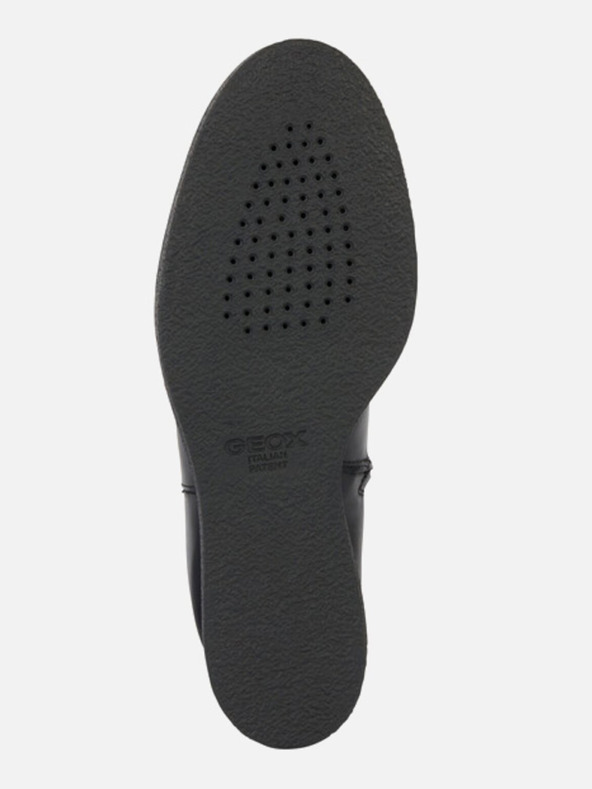 Geox Čierne dámske členkové topánky Geox Elidea na klin