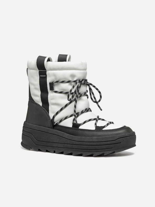 Geox Biele dámske členkové topánky Geox Milleiny ABX