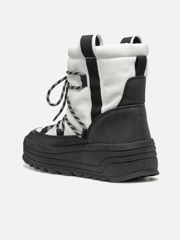 Geox Biele dámske členkové topánky Geox Milleiny ABX