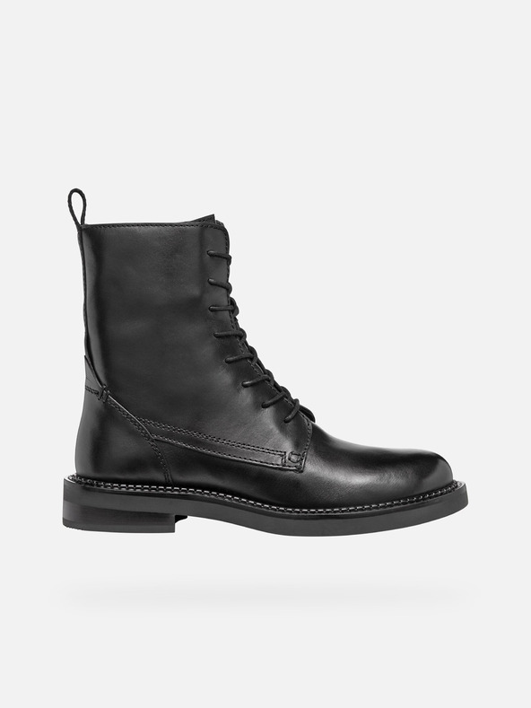 Geox Čierne dámske členkové topánky Geox Serilda