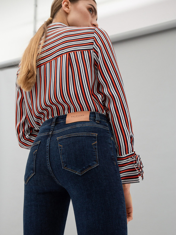 Selected Femme Tmavomodré skinny džínsy Selected Femme
