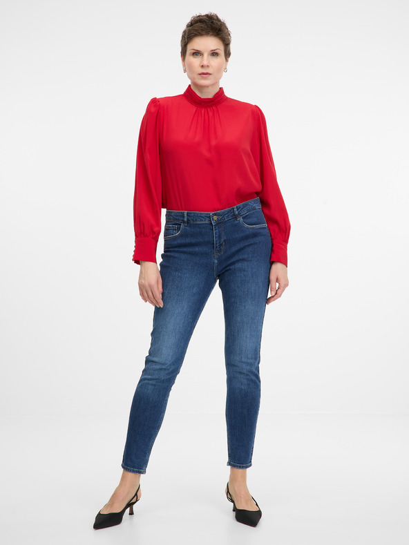 Orsay Tmavoružová dámska blúzka ORSAY