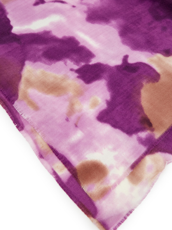 Orsay Fialová dámska vzorovaná šatka ORSAY