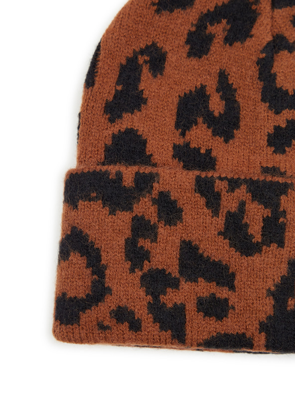 Orsay Hnedá dámska vzorovaná čiapka ORSAY