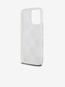 DKNY Liquid Glitter Checkered Pattern Zadný kryt pre iPhone 15 Pro Max Transparent DKNY