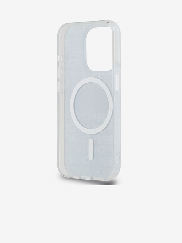 DKNY Zadný kryt PC/TPU Repeat Pattern Tonal Stripe Magsafe pre iPhone 15 Pro Black DKNY