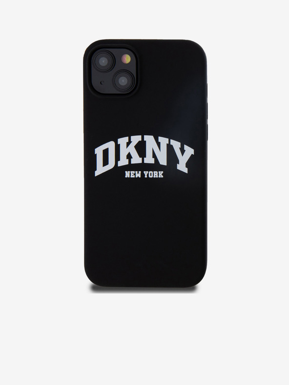 DKNY Liquid Silicone Arch Logo MagSafe zadný kryt pre iPhone 15 Plus Black DKNY