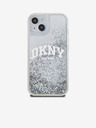 DKNY Liquid Glitter Arch Logo Zadný kryt pre iPhone 14 Transparent DKNY