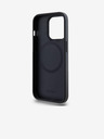 DKNY PU kožený zadný kryt s logom Magsafe pre iPhone 15 Pro čierny DKNY