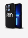 DKNY Liquid Silicone Arch Logo MagSafe zadný kryt pre iPhone 15 Pro Black DKNY