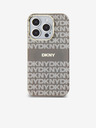 DKNY Zadný kryt PC/TPU Repeat Pattern Tonal Stripe Magsafe pre iPhone 15 Pro Beige DKNY