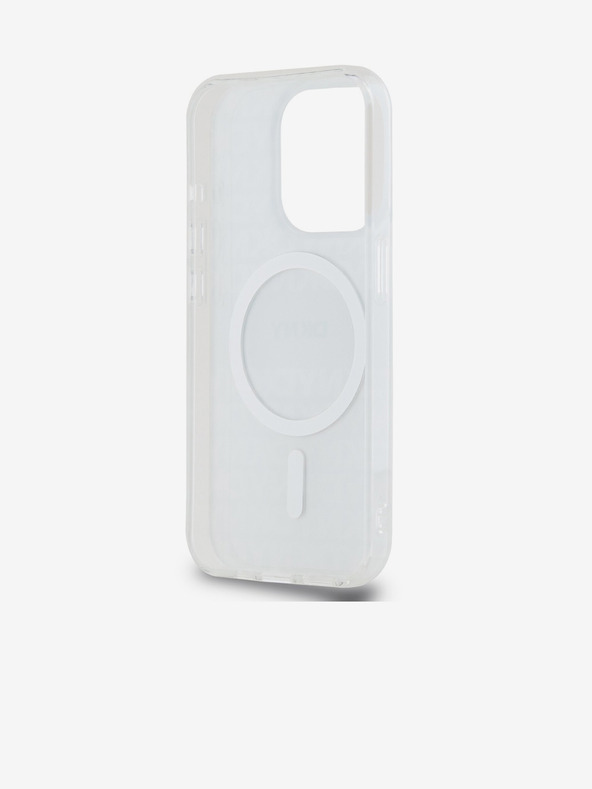 DKNY Zadný kryt PC/TPU Repeat Pattern Tonal Stripe Magsafe pre iPhone 15 Pro Beige DKNY